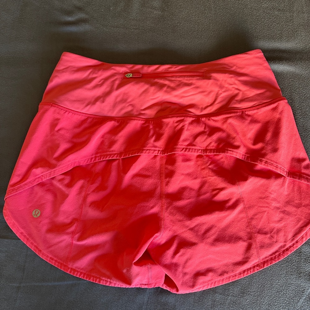 Lululemon Speed Up Pink Running Shorts